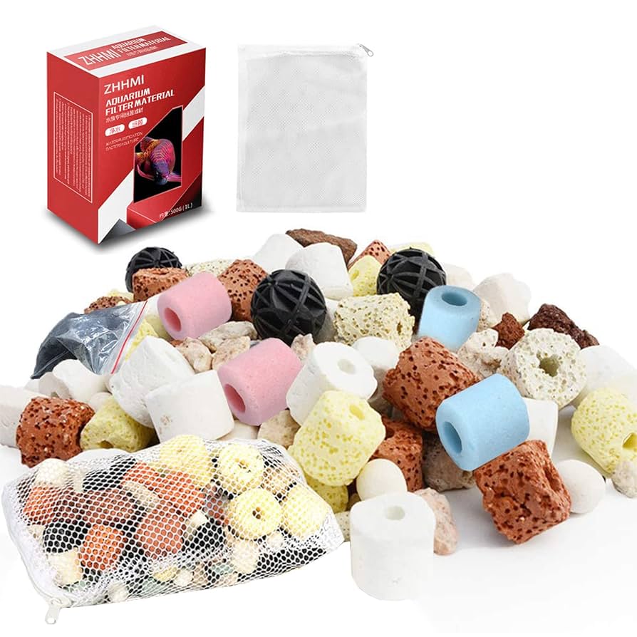 Amazon | ZHHMlろ過材 ろ材 15種類のコーディネート 水槽用ろ過